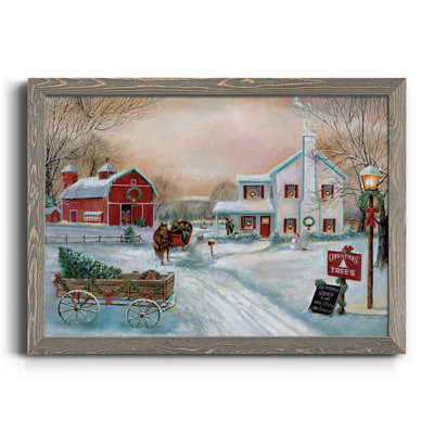 Christmas Tree Farm - Reproduction d'art sur toile encadrée