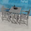 Ensemble de bar d'extérieur Hdpe, ensemble de chaises de bar et de table Adirondack haut (3 pièces)-114219512