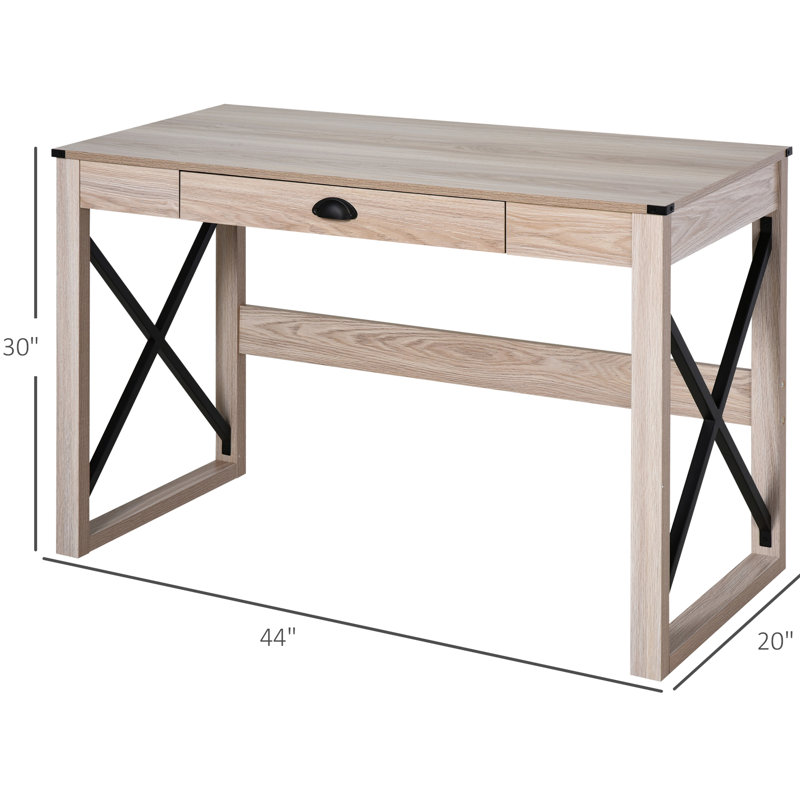 Meuble-lavabo de 44 po de style rustique avec rangement pour une belle surface de travail de 44 po pour améliorer la productivité