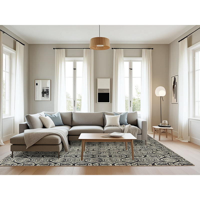 Wakita Abstract Indoor Rug, Rectangle 8' x 10'