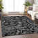 Premium Machine Washable Prisco Black Rug
