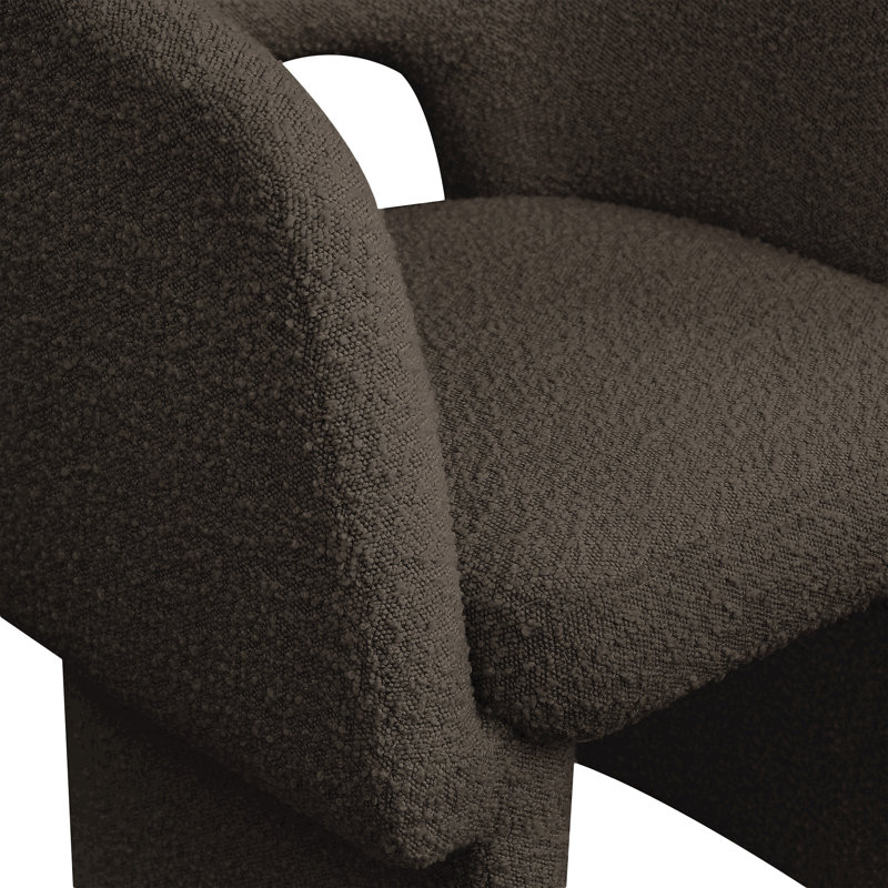 Chaise Ixchel, Tissu brun bouclé