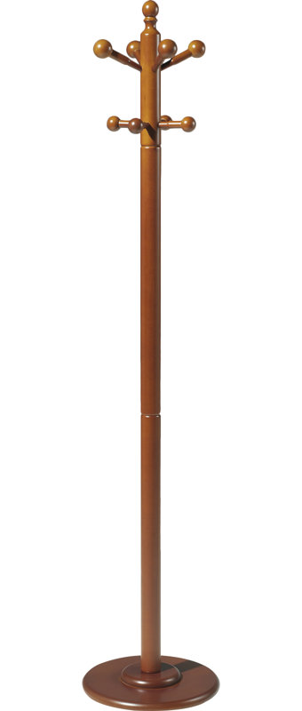 Waimes Freestanding 8 - Hook Coat Rack, Mogano