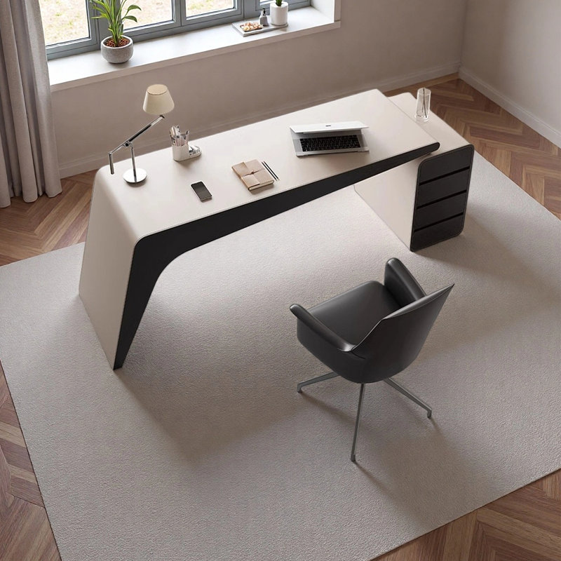 Bureau simple et moderne, H 29,53 po x l 62,99 po x P 31,5 po
