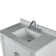 36” Single Vanity Set With White Carrara Marble Top and Mirror