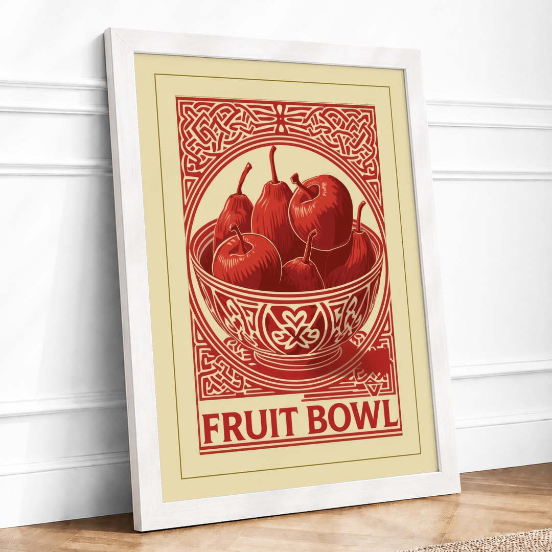 Fruit Bowl Art Deco Framed Art Print