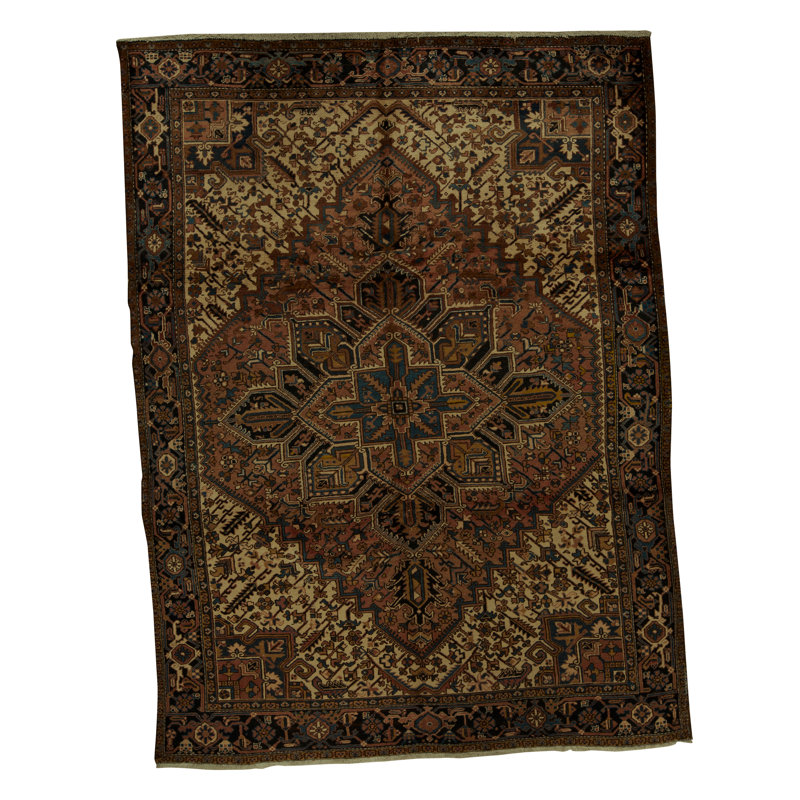 Hand-Knotted High-Quality Brown and Beige Area Rug