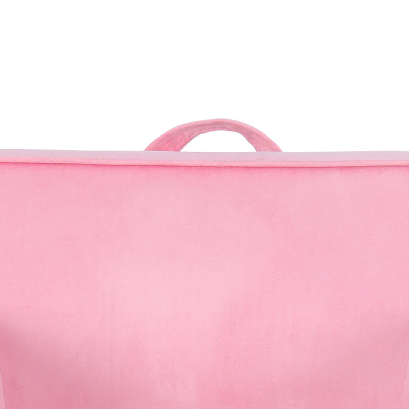 Chaise pour enfants 21,65 po Cao, Velours rose