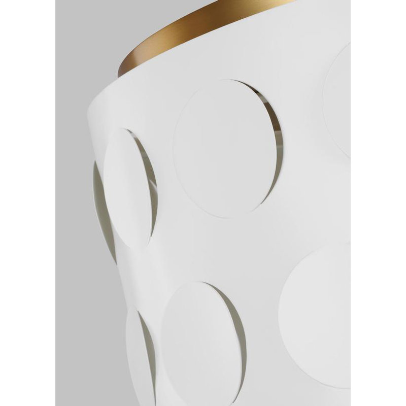 Dottie 3 - Light Flush Mount, Burnished Brass