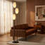 Lampe d'appoint Willows, verre opale, gradateur de pied-114251947