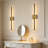 Rechargeable Battery Operated Wall Sconces With Remote Control, Dimmable LED Wireless Wall Lights, Set Of Two, 360° Rotation, No Wiring Needed