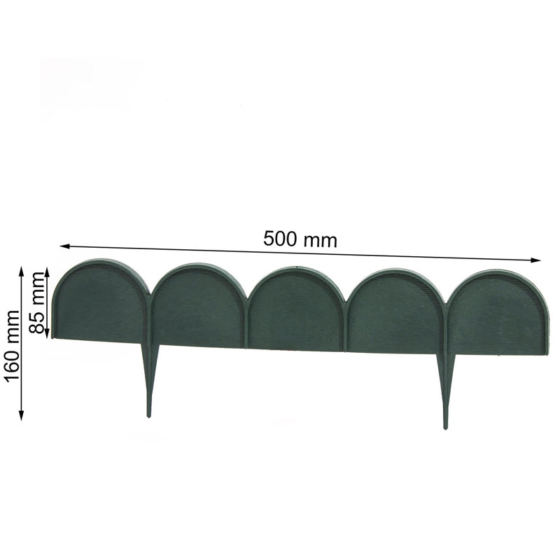Pettit 8.9916cm H x 59.9948cm W Forest Green Plastic Lawn Edging