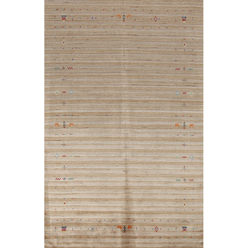 Tapis rayé de style oriental Gabbeh 5 x 8