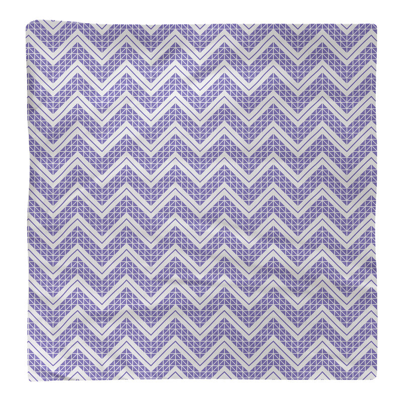 Serviette de coton à la main inversée classique Stephenie, Mauve, H 0,1 po x l 22 po x P 22 po, Sergé de coton