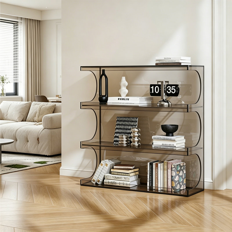 Support de présentation Wave Wave, 39.37" H x 39.37" W x 11.81" D, Grey