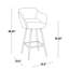 Tabouret de bar à hauteur fixe 26 "avec pieds en métal et repose-pieds carré Lake-1405943440-1405943441