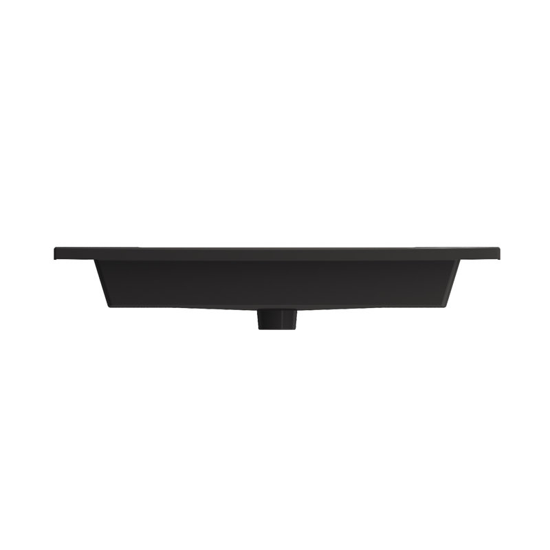 Ravenna 19.7 in. L Bathroom Sink, Matte Black, Single-Hole