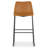 Upholstered Counter Stool with Metal Frame-339263135-368227591