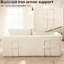Velours côtelé convertible beige avec cadre en acier et mousse viscoélastique, sans assemblage, idéal pour les petits appartements Mousse 2 en 1, cadre renforcé, tissu, assemblage à la maison
