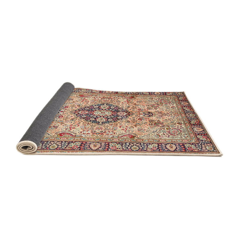 Tapis oriental mauve / crème Abdirahman, Rond 7 pi