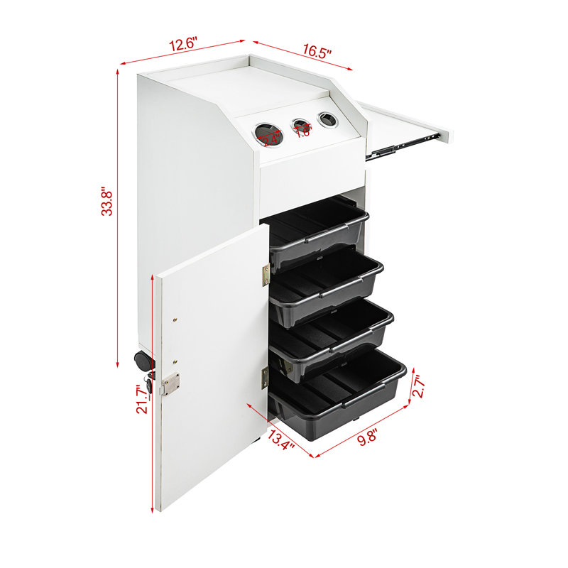 Rangement pour porte-outils en métal Nabiel, Blanc