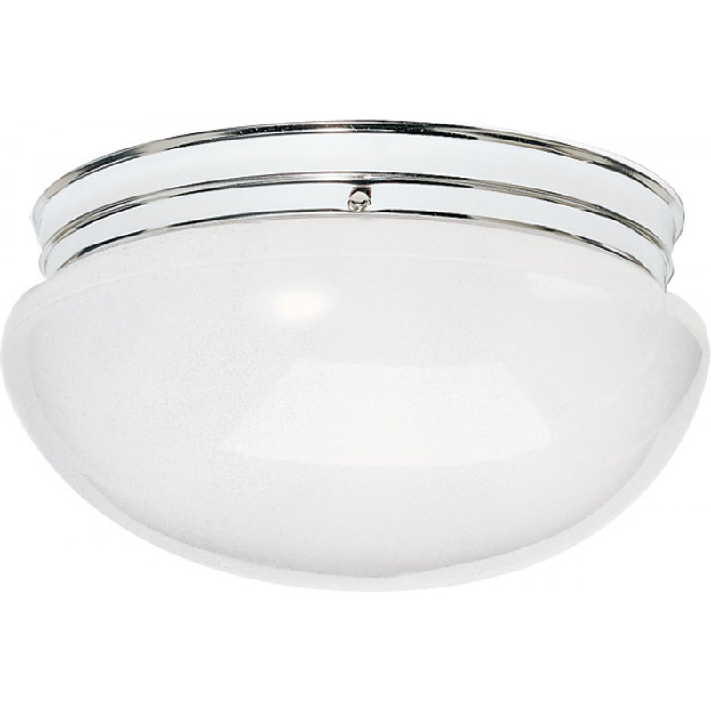 Plafonnier encastré 12 po 2 lumières Chacon, Argent