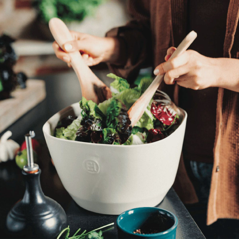 Clay Salad Bowl S, 4.75" H x 7.5" W x 7.5" D