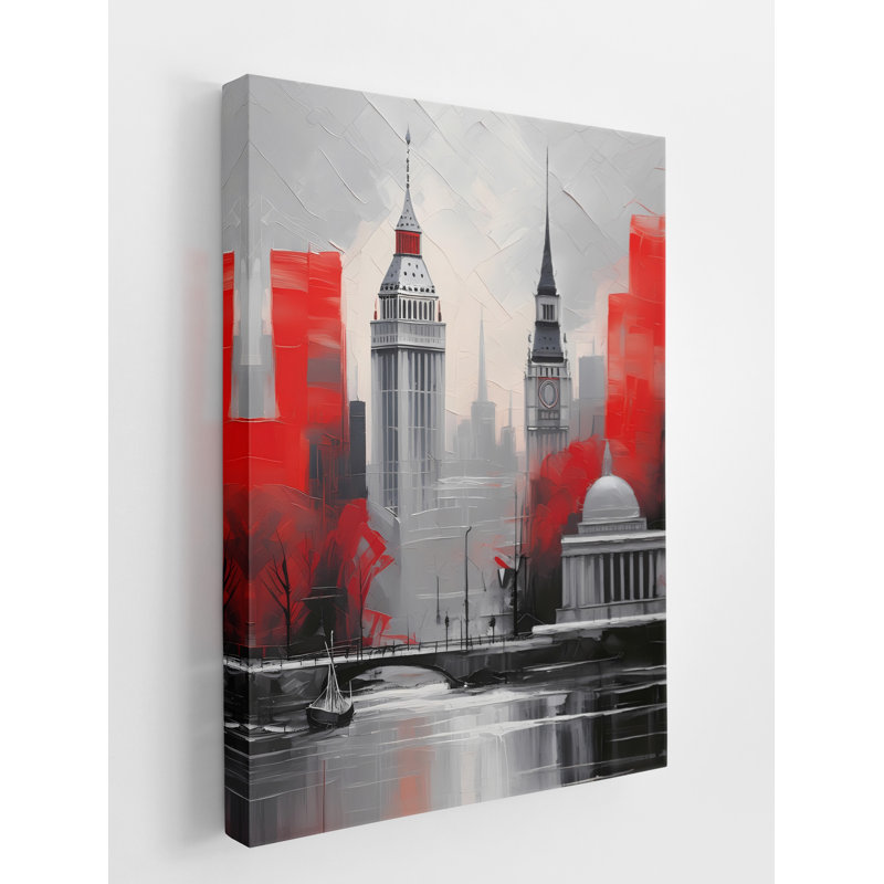 Ombres d'une ville tour, H 32 po x l 24 po