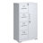 Makeace 4-Drawer Metal Vertical Filing Cabinet with Lock | Home Office Storage Cabinet for Hanging Legal/Letter/A4 Files with Lockable Door, White,Assembly required-1244411700
