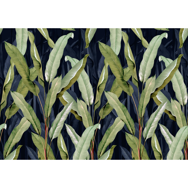 Superfresco Easy Banana Leaf Print To Order Mural, Blue