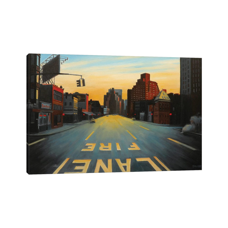 Sunrise Over Seventh Avenue 1 Piece Wrapped Canvas Wall Art, 66.04cm H x 101.6cm W