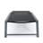 2 Pk Outdoor Mesh Chaise Lounges - Aluminum Frame And Adjustable In Black + Grey For Poolside With Seat Black+Grey Backyard Relaxation  2