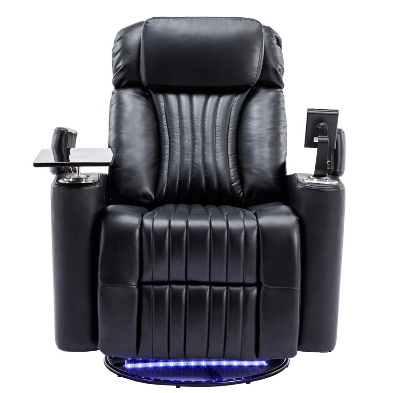 270° Power Swivel Recliner, Black