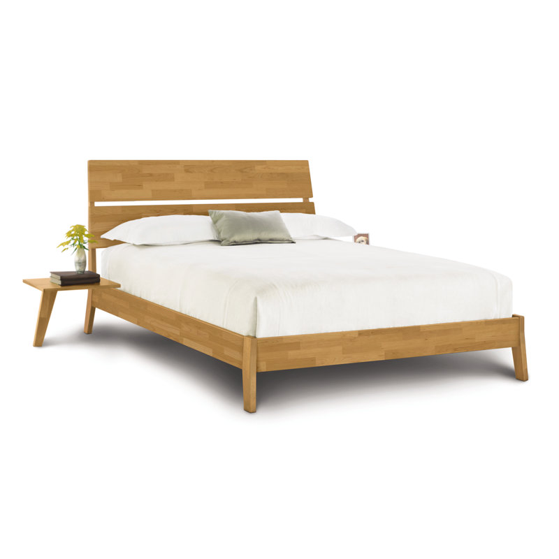 Linn Solid Wood Bed, King, Natural Cherry