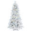 Atka Flocked Artificial Christmas Tree with LED Clear/White Lights with Stand-339181005