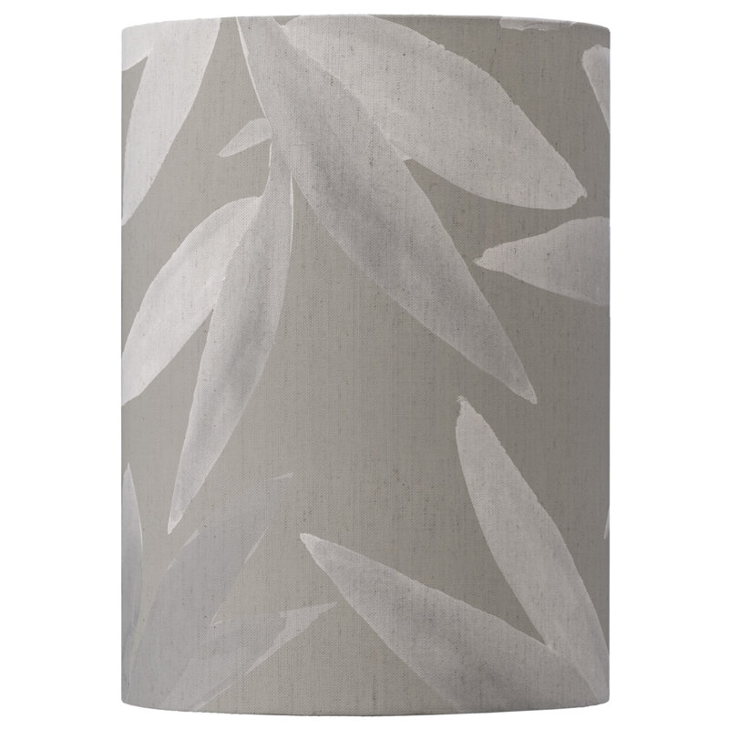 Cotton Round Lamp Shade, Snow, 40cm H x 32cm W x 32cm