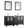 Arroyos 60'' Double Bathroom Vanity with Ceramic Top with Mirror