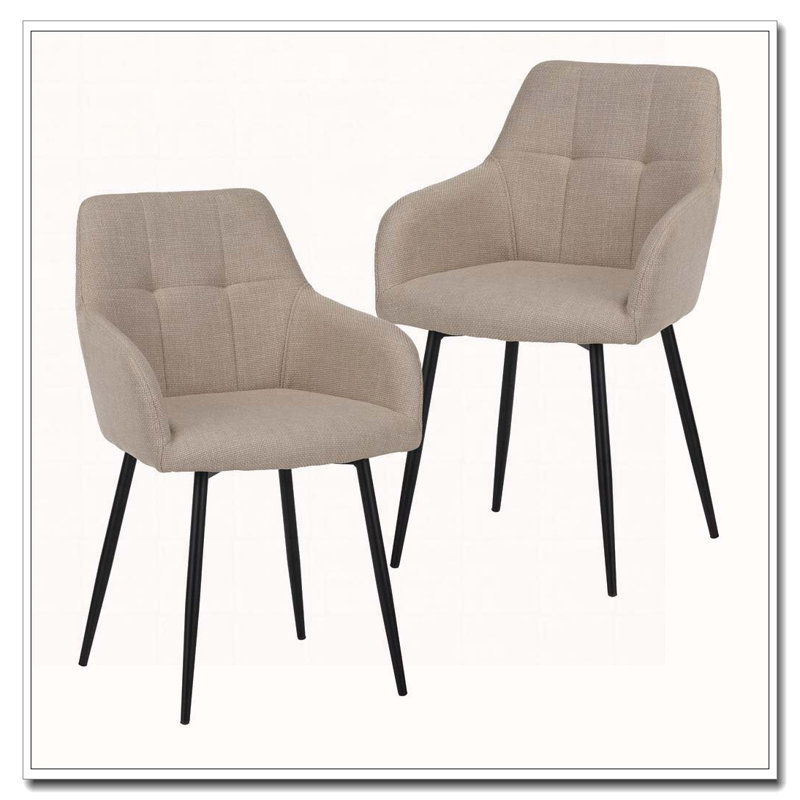 Chaise de salle à manger avec dossier et siège large