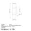 Élégante lampe murale dorée, corps en métal, 3,1 x 11,8 x 5,1 pouces | Taille de la plaque de base: 5,9 po x 2,0 po x 1,2 po | Double prise E14 (40 W maximum), éclairage élégant pour le salon et la chambre à coucher, indice de protection IP20, ampoule non incluse-1230088913