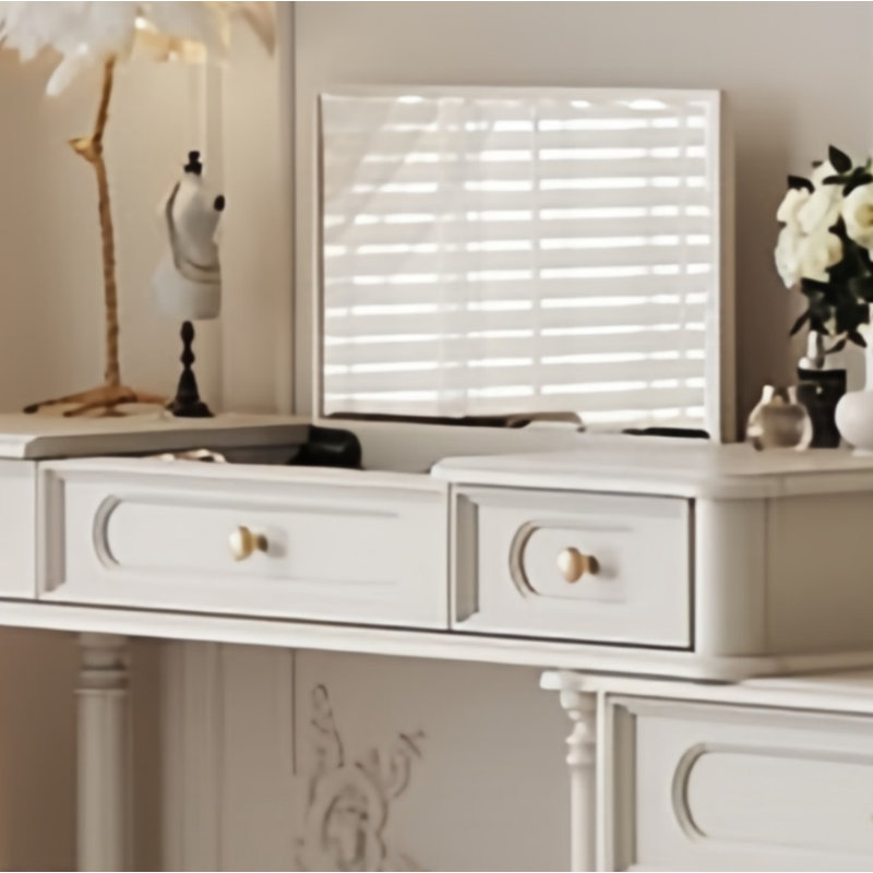 Commode classique rétro pratique, Blanc