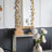 51.5" X 29" Full Length Arched Wall Mirror With Golden Leaf Accents, Decorative Mirror For Living Room Bedroom, Mirror