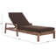 Chaise longue d'extérieur en bois massif Nicholson-281021766
