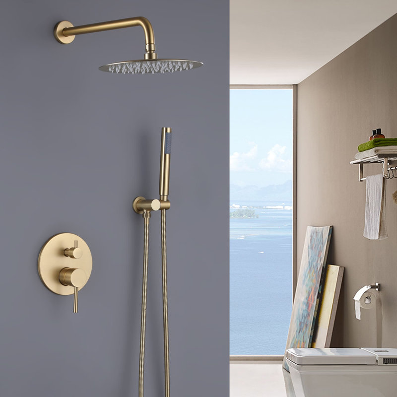 Système de douche complet avec valve brute