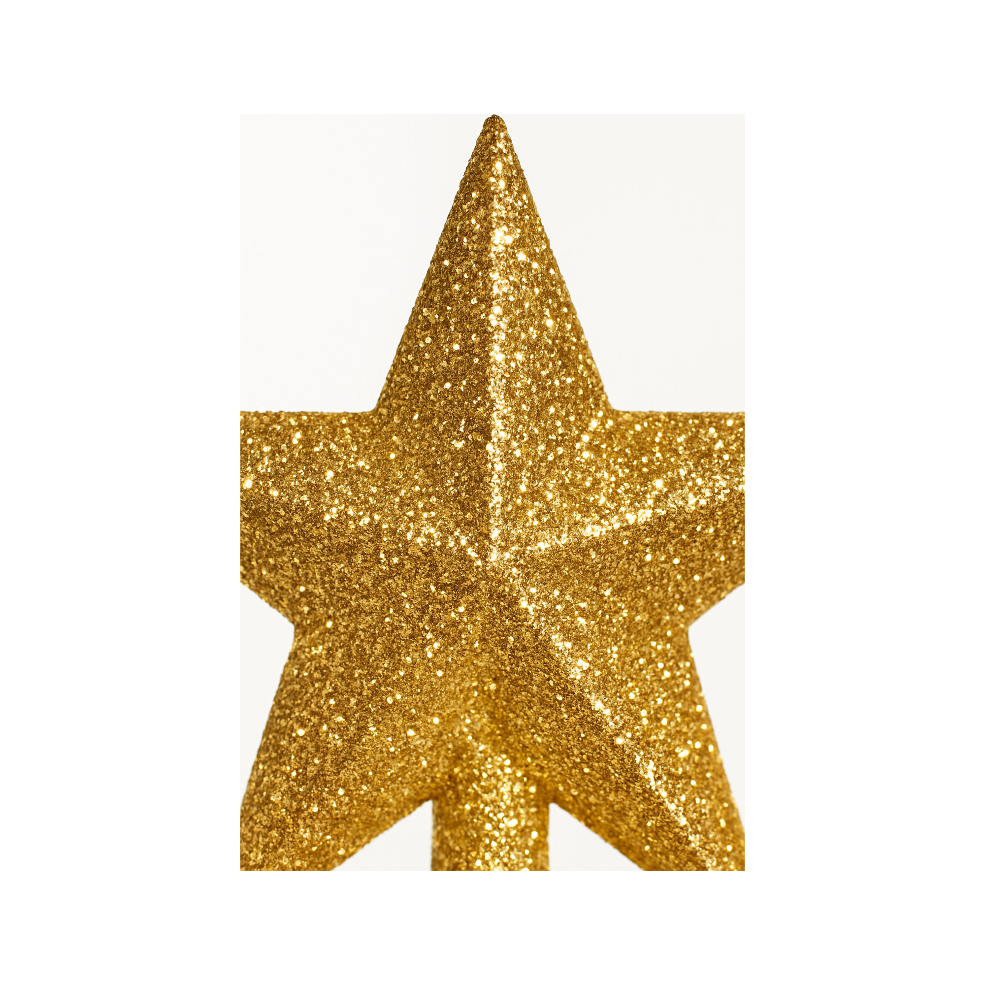 Silver Star Tree Topper, Gold