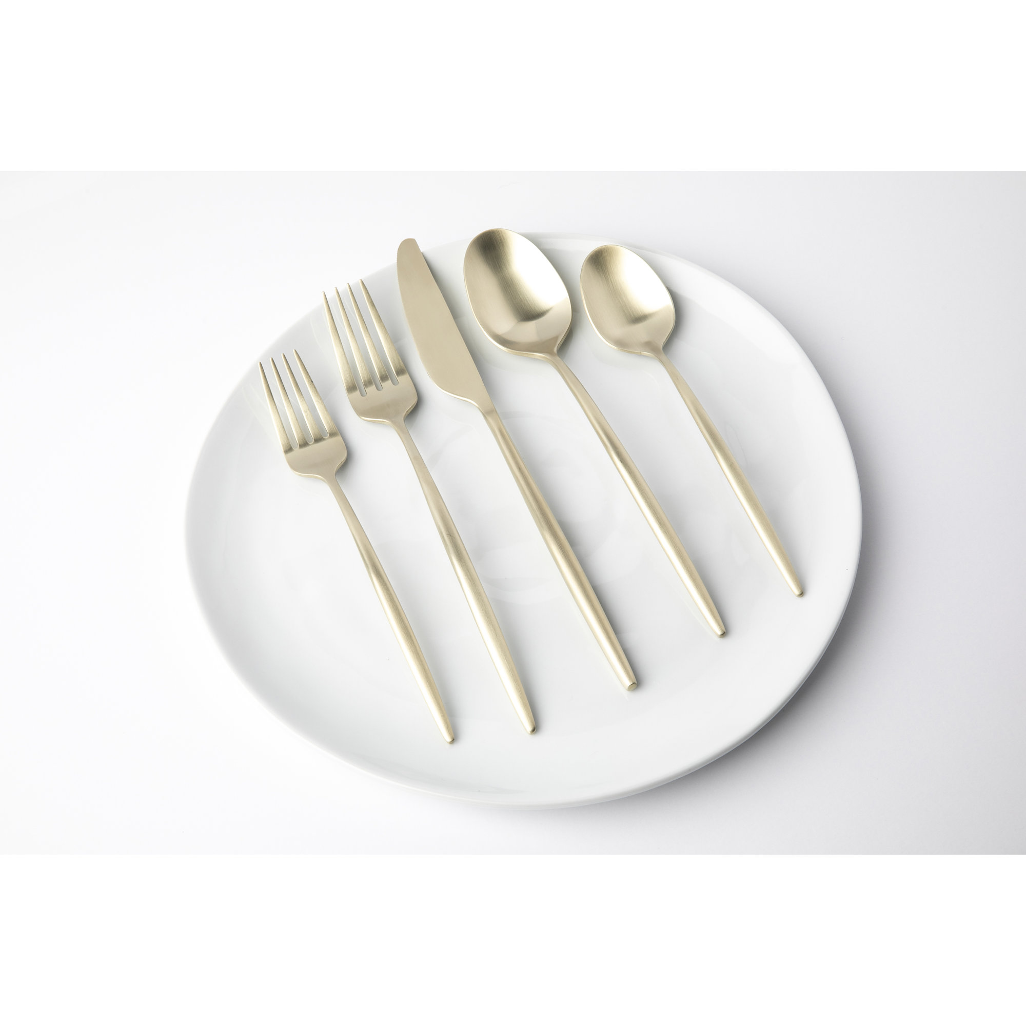 Barrona Stainless Steel Flatware, Champagne