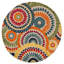 Dellie Geometric Blue/Ivory Area Rug-130069275