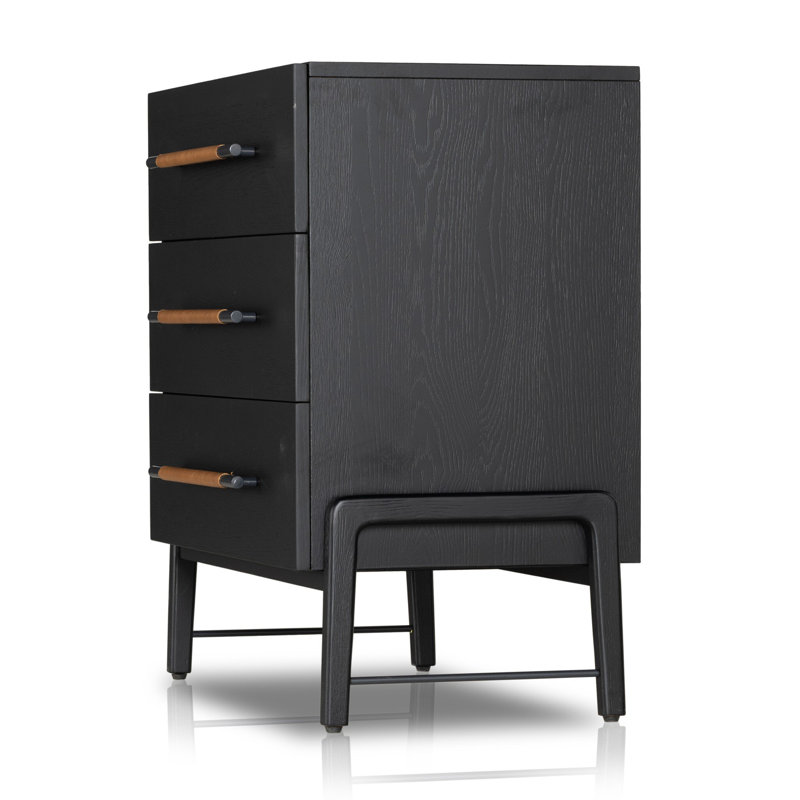 Rosedale 3 Drawer Dresser-Yucca Oak Veneer, Ebony Oak