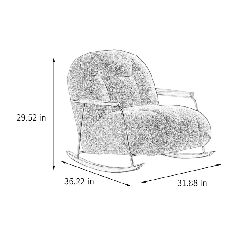 Chaise berçante Creative Fashion, Vert