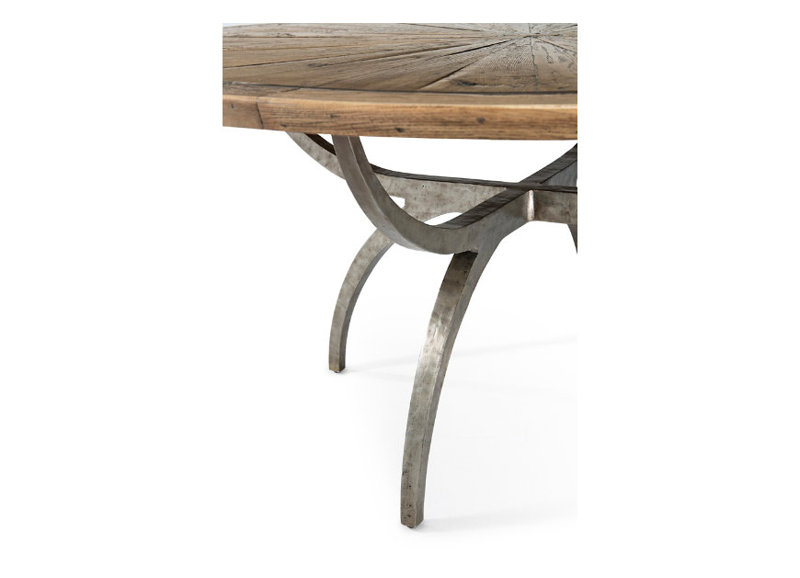 Echoes Round Solid Wood Dining Table, 30" H x 64" L x 64" D