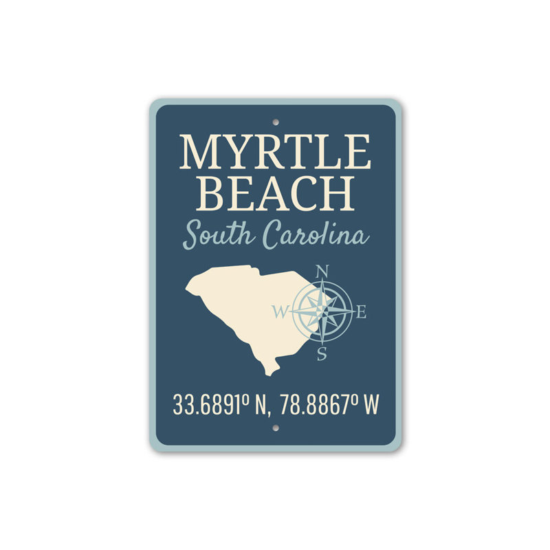 Panneau en aluminium Myrtle Beach, H 18 po x l 12 po x P 0,06 po